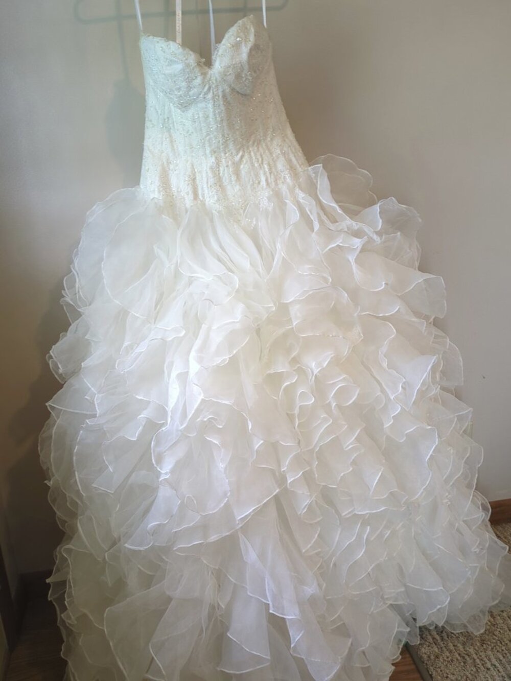 Lorelle Wedding Dress by Lazaro, Ivory, Size 14